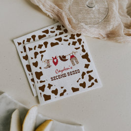 Servilleta De Papel Segundo cumpleaños de Seco d Rodeo Western Cowboy