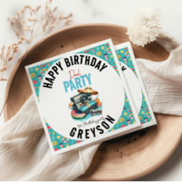 Servilleta De Papel Segundo cumpleaños del Fiesta de la piscina de ver