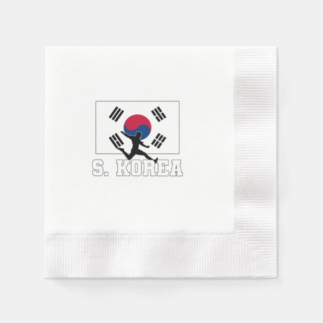 Servilleta De Papel Selección de fútbol de Corea del Sur (Anverso)