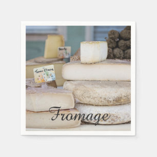 Servilleta De Papel Selección de queso francés rústico