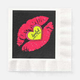 Servilleta De Papel Sello con un beso