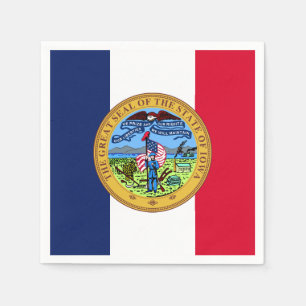 Servilleta De Papel Sello de Iowa, Iowa