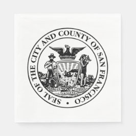 Servilleta De Papel Sello de la ciudad de San Francisco (California, E