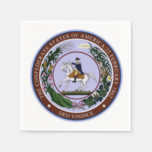 SERVILLETA DE PAPEL SELLO DE LA CONDEDERACIÓN