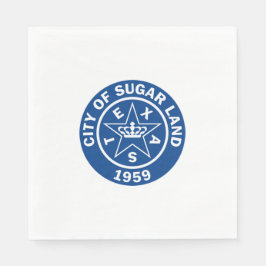Servilleta De Papel Sello de tierras azucareras (Texas)