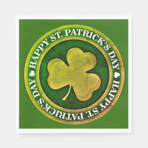 Servilleta De Papel Sello del Día de San Patricio