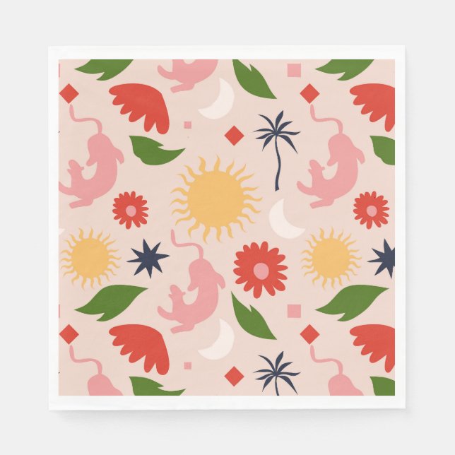 Servilleta De Papel Selva celeste (Anverso)