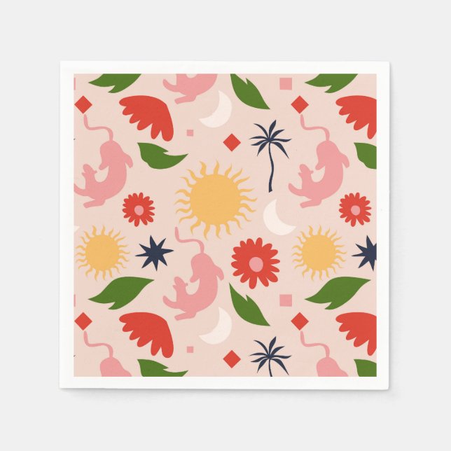 Servilleta De Papel Selva celeste (Anverso)