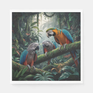 Servilleta De Papel Selva de loro