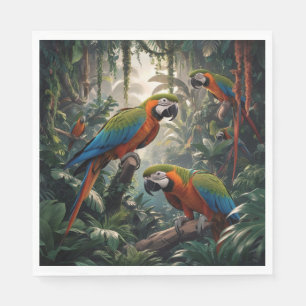 Servilleta De Papel Selva de loro