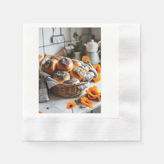 Servilleta De Papel "Semillas de amapola deliciosamente fragantes roda