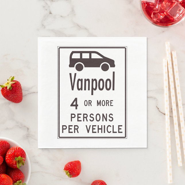 Servilleta De Papel Señal de Van Pool (Subido por el creador)