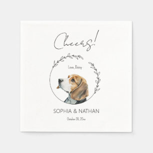 Servilleta De Papel Sencilla Beagle Dog Boda Cocktail Napkins