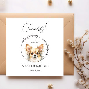 Servilleta De Papel Sencilla Chihuahua Perro Boda Cocktail Napkins