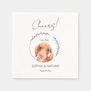 Servilleta De Papel Sencilla Dachshund Dog Boda Cocktail Napkins