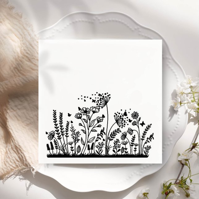 Servilleta De Papel Sencilla Dandelia Minimalista (Subido por el creador)