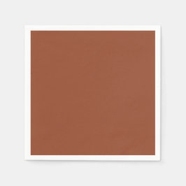 Servilleta De Papel Sencilla Terracota Cocktail Napkins