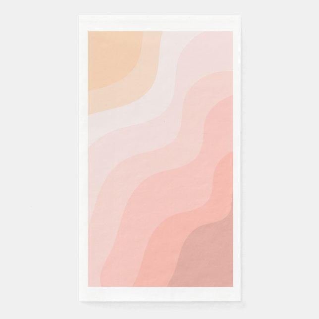 Servilleta De Papel Sencilla toalla de papel acuático Boho Ombre (Anverso)