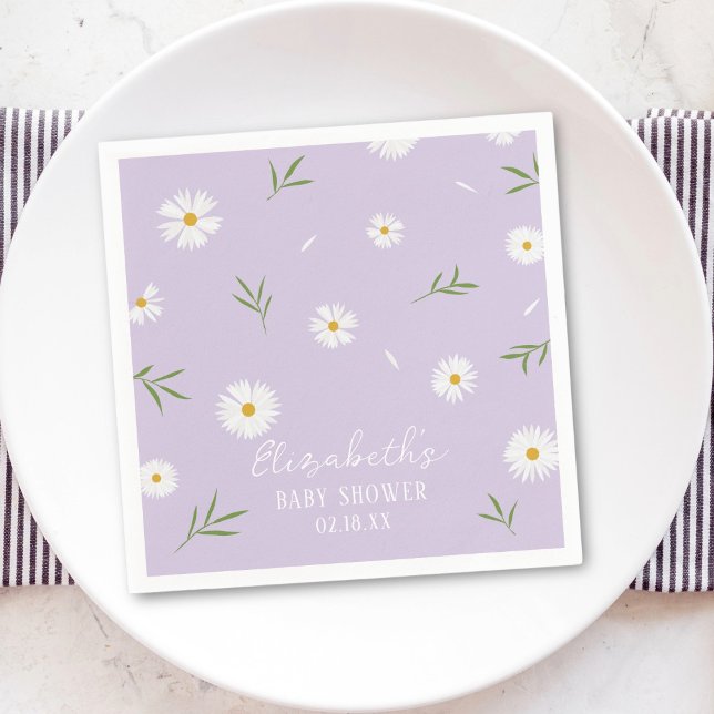 Servilleta De Papel Sencilla y elegante Baby Shower (Subido por el creador)