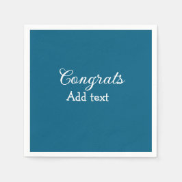 Servilleta De Papel Sencillas felicitaciones mínimas graduación añadir