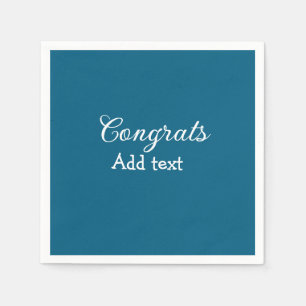 Servilleta De Papel Sencillas felicitaciones mínimas graduación añadir