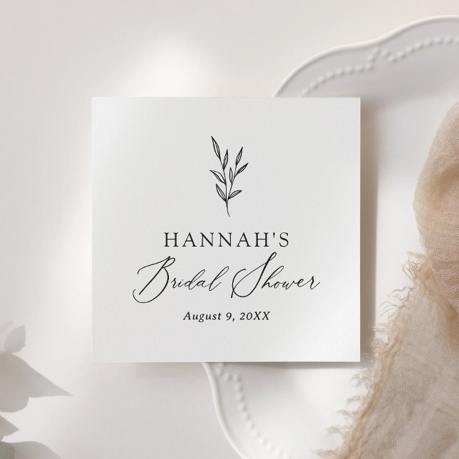 Servilleta De Papel Sencillo Chorro Botánico para Despedida de Soltera (Subido por el creador)