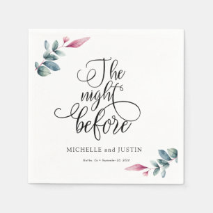 Servilleta De Papel Sencillo ensayo de guiones Rótulo de cena