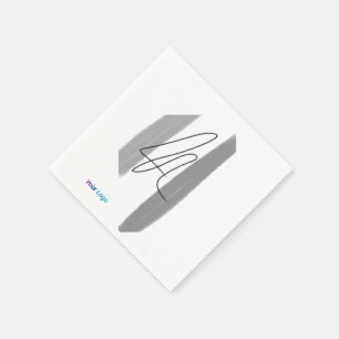 Servilleta De Papel Sencillo logo de personalizado minimalista y elega
