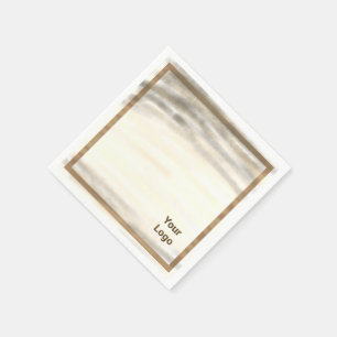 Servilleta De Papel Sencillo logo de personalizado minimalista y elega