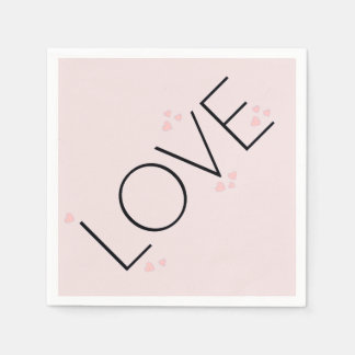 Servilleta De Papel Sencillo Minimalista Moderno Amor Papel