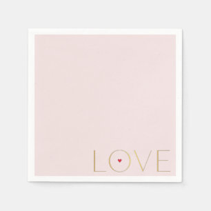 Servilleta De Papel Sencillo Minimalista Moderno Amor Papel
