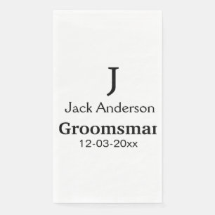 Servilleta De Papel SENCILLO MÍNIMO añade tu nombre regalo personaliza