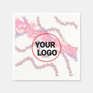 Servilleta De Papel Sencillo y elegante logo personalizado aquí compañ