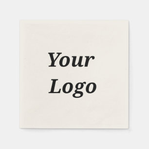 Servilleta De Papel Sencillo y elegante logo personalizado aquí compañ