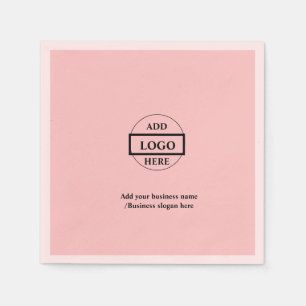 Servilleta De Papel Sencillo y elegante logo personalizado aquí compañ