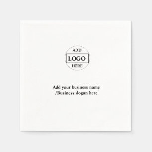 Servilleta De Papel Sencillo y elegante logo personalizado aquí compañ