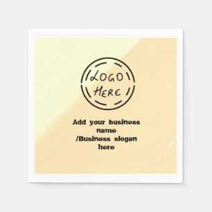 Servilleta De Papel Sencillo y elegante logo personalizado aquí compañ