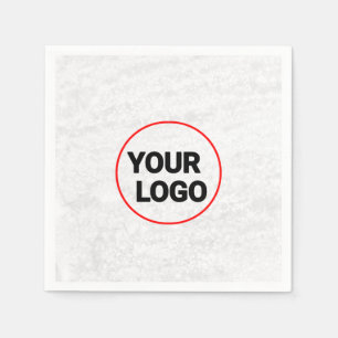 Servilleta De Papel Sencillo y elegante logo personalizado aquí compañ
