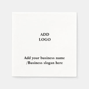 Servilleta De Papel Sencillo y elegante logo personalizado aquí servil
