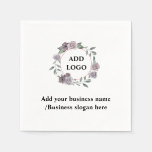 Servilleta De Papel Sencillo y elegante logo personalizado aquí servil