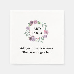 Servilleta De Papel Sencillo y elegante logo personalizado aquí servil
