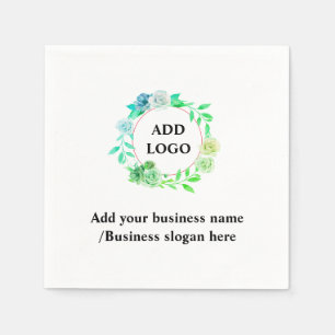 Servilleta De Papel Sencillo y elegante logo personalizado aquí servil