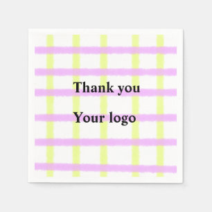 Servilleta De Papel Sencillo y minimalista logotipo personalizado eleg