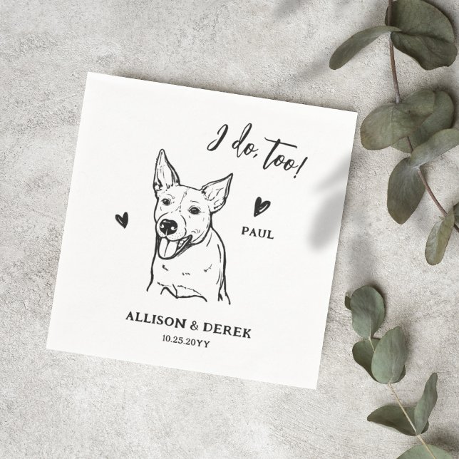 Servilleta De Papel Sencillo Yo También Mascota Dibujo Personalizado B (Subido por el creador)