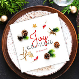 Servilleta De Papel Sencillos Navidades elegantes disfrutan de la guer