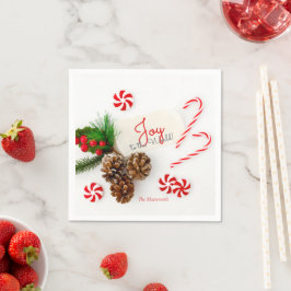 Servilleta De Papel Sencillos Navidades modernos disfrutan al mundo
