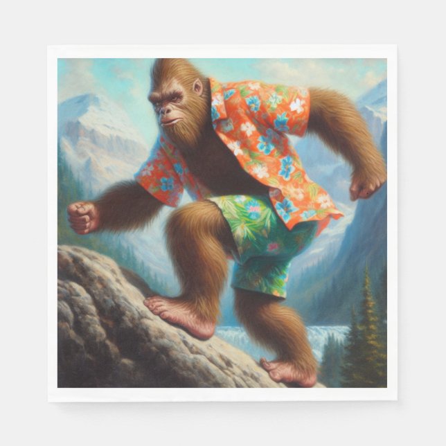 Servilleta De Papel Senderismo en pie de playa (Anverso)