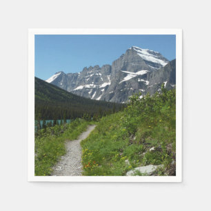 Servilleta De Papel Sendero Josephine Lake con Monte Guild en Glacier