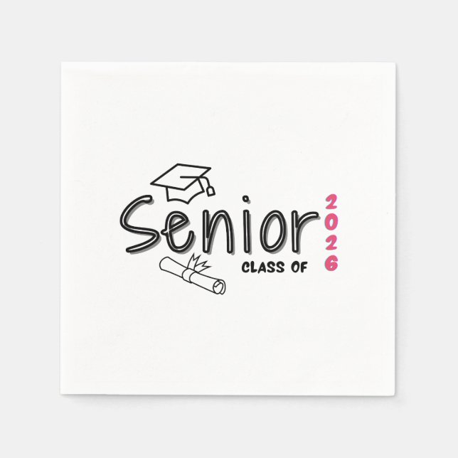 Servilleta De Papel Senior Class of 2026 Paper Napkin (Anverso)