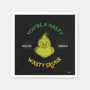 Servilleta De Papel Señor Grinch Eres un Zorrino Asqueroso y Sucio